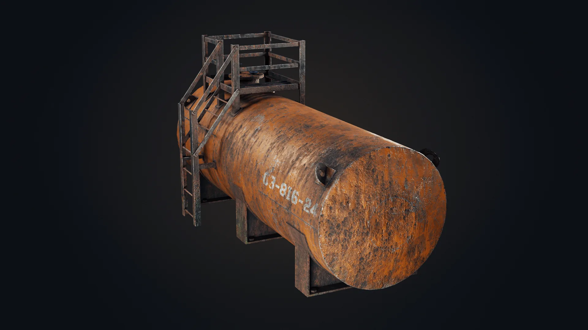 Old Oil Tank - Game Ready