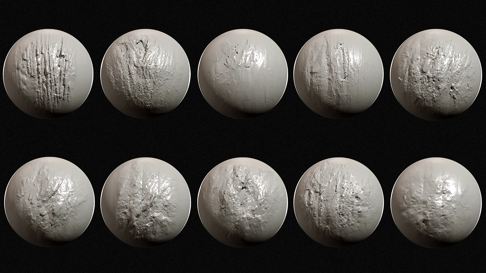 Zbrush - Bark Brushes Vol.2