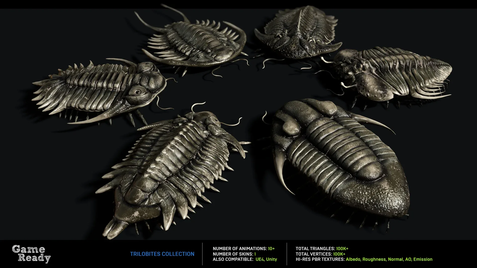 Trilobites Collection - Animated