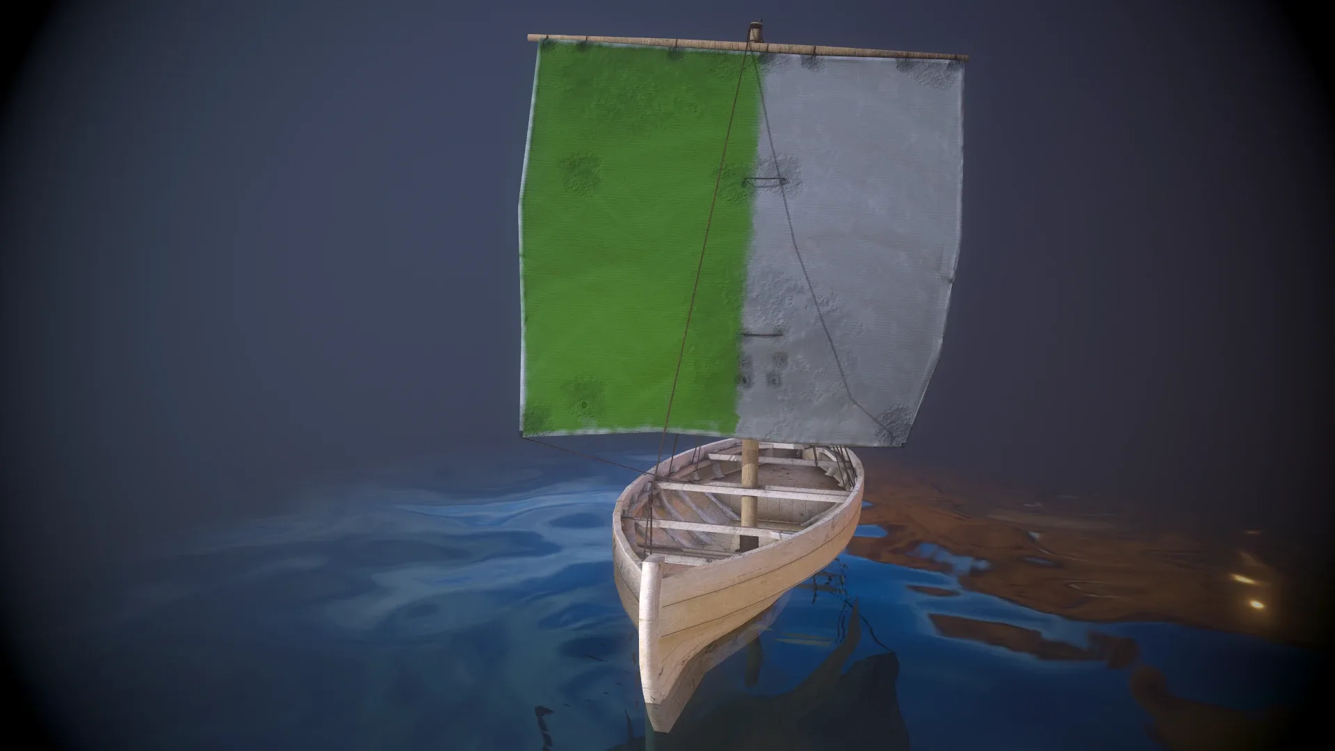 Knarr - Medieval Sailboat