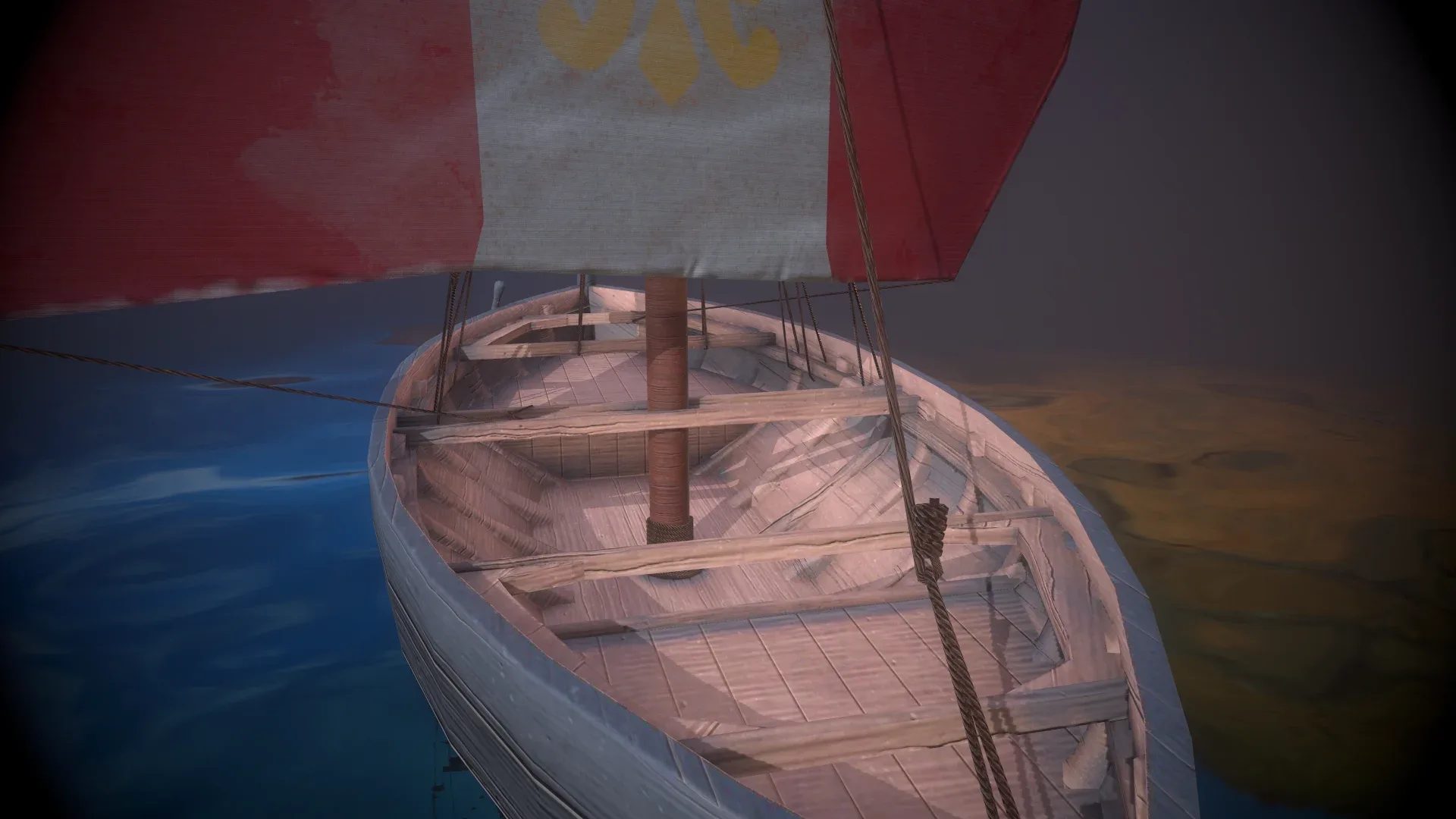 Knarr - Medieval Sailboat