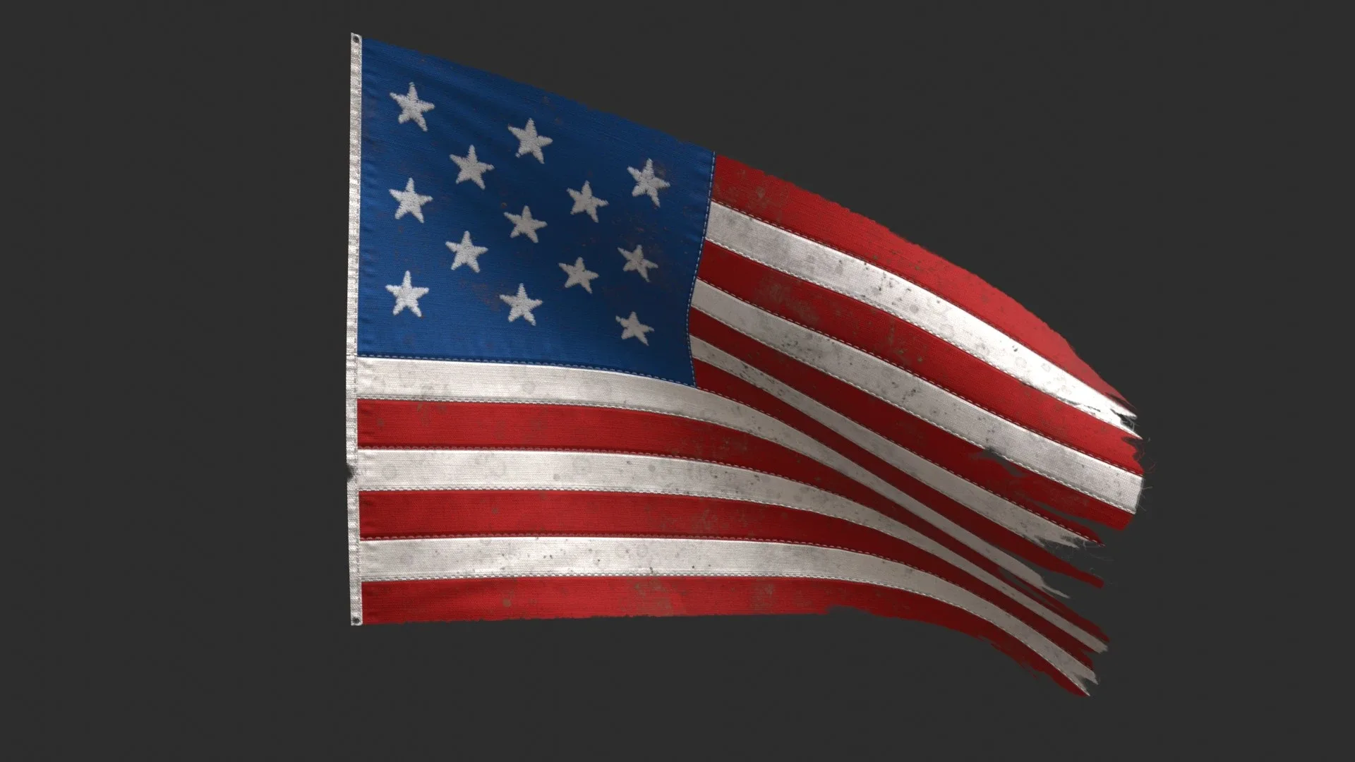 US Flag 13 Stars 1777-1795