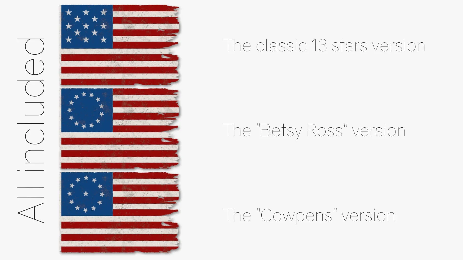 US Flag 13 Stars 1777-1795