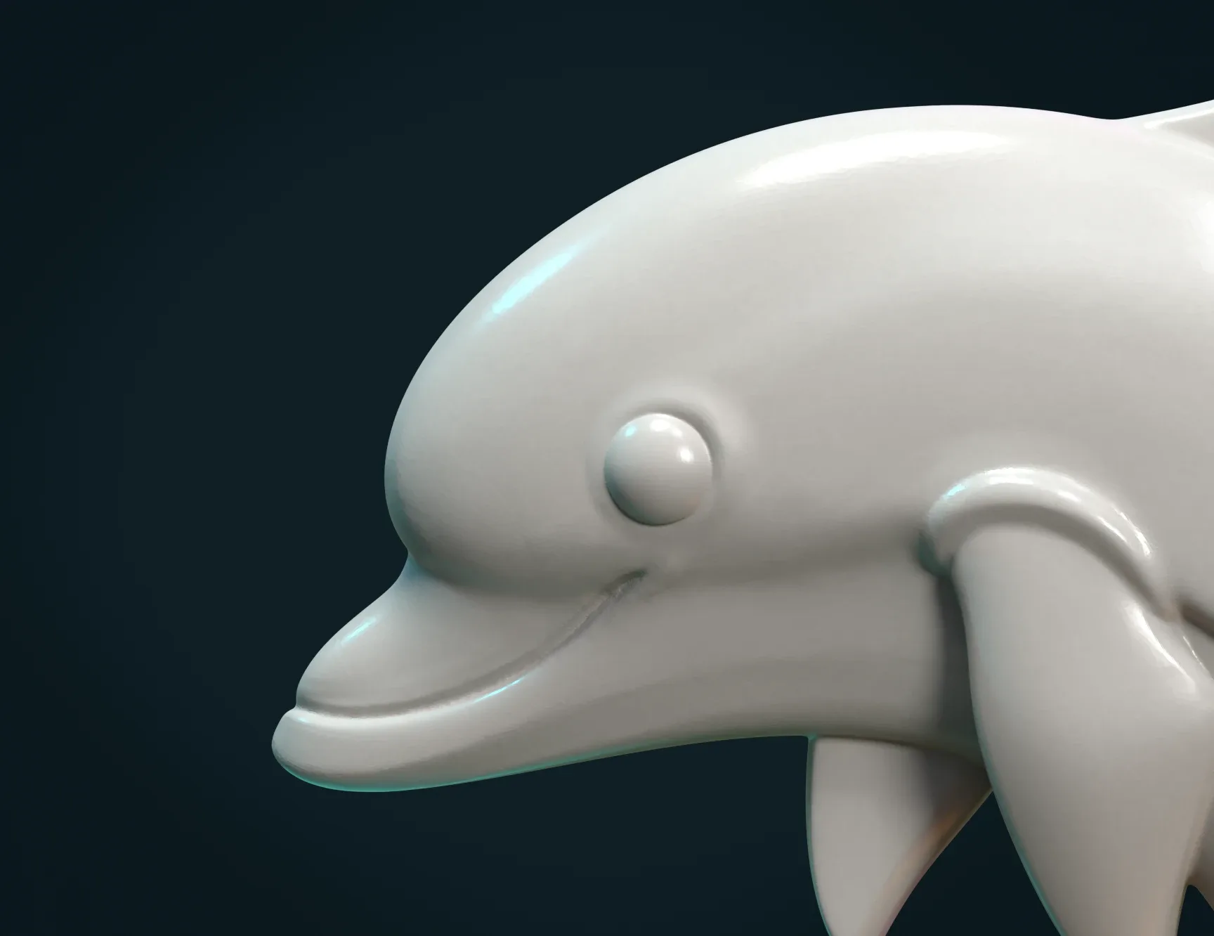 Dolphin Relief - 3D Print Ready