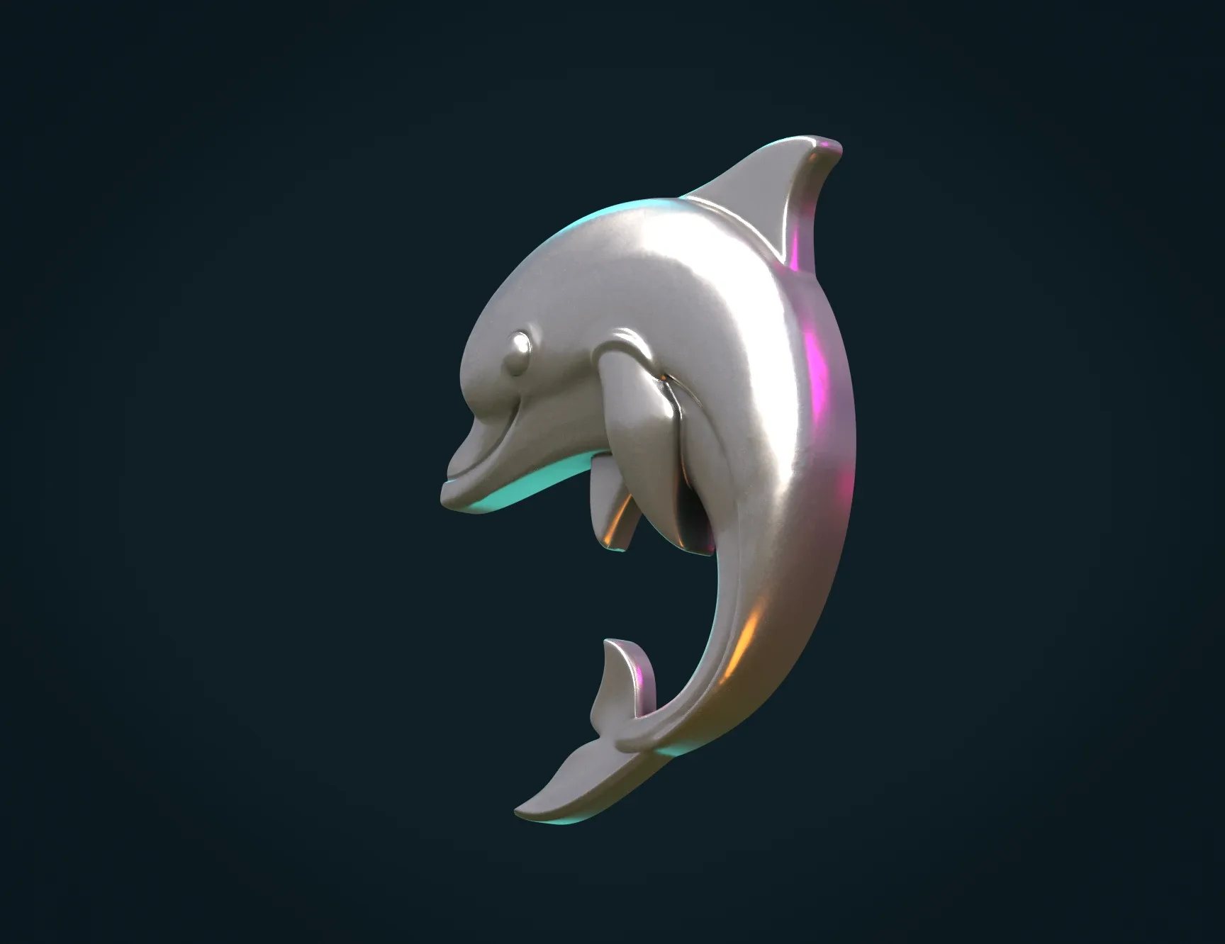 Dolphin Relief - 3D Print Ready