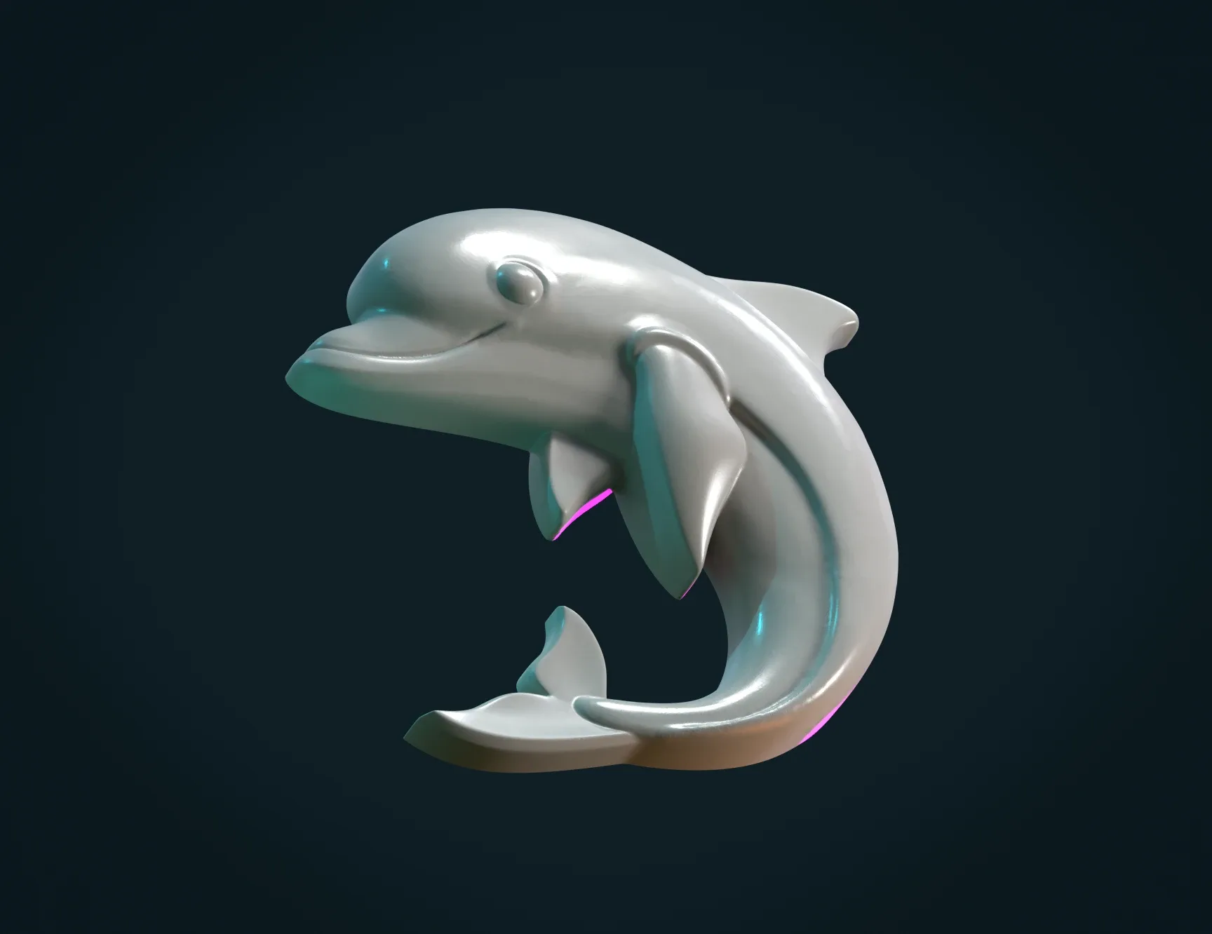 Dolphin Relief - 3D Print Ready