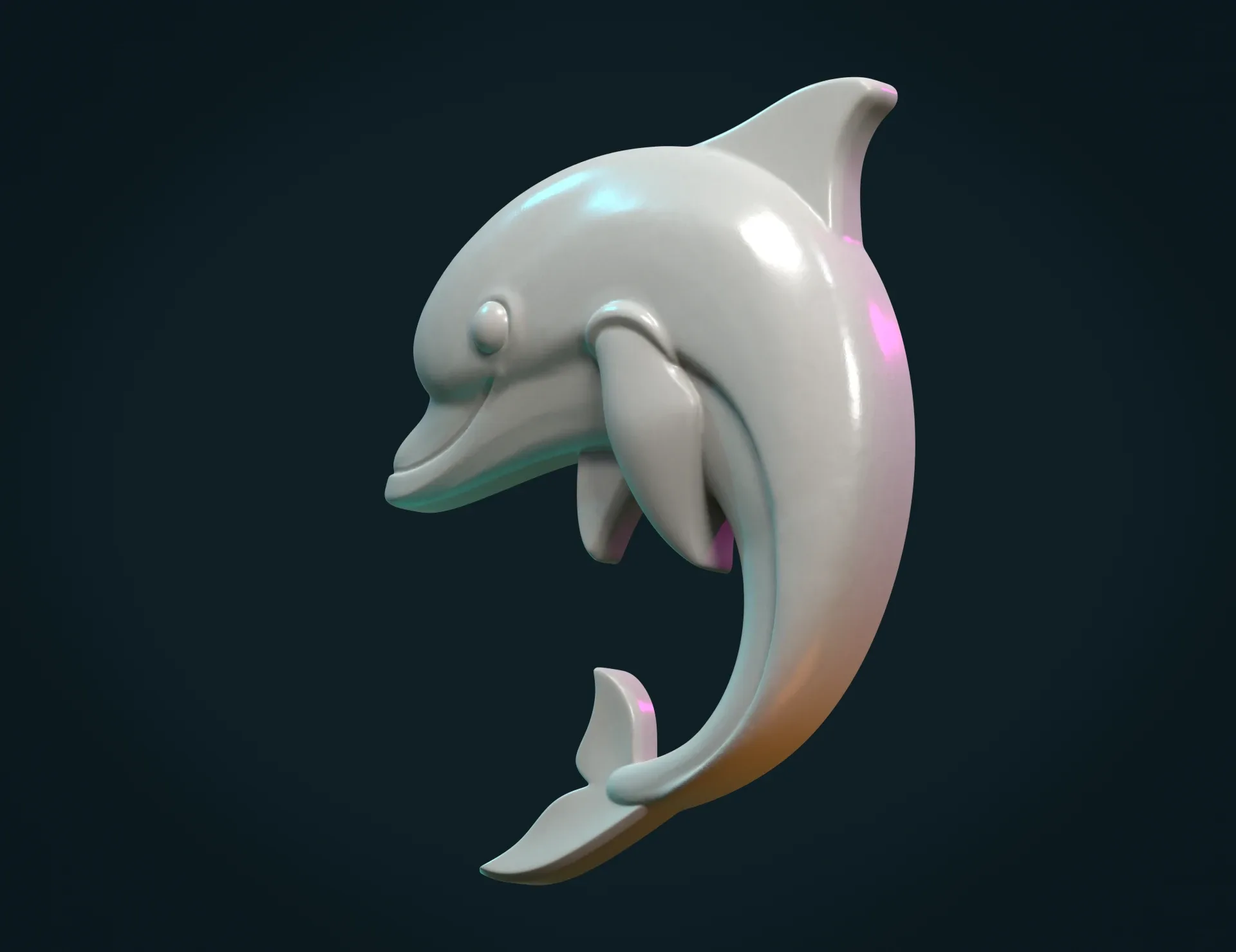 Dolphin Relief - 3D Print Ready