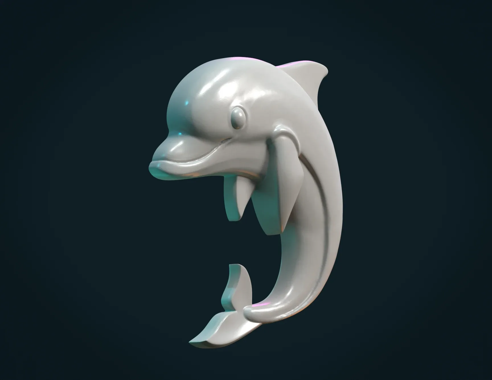 Dolphin Relief - 3D Print Ready