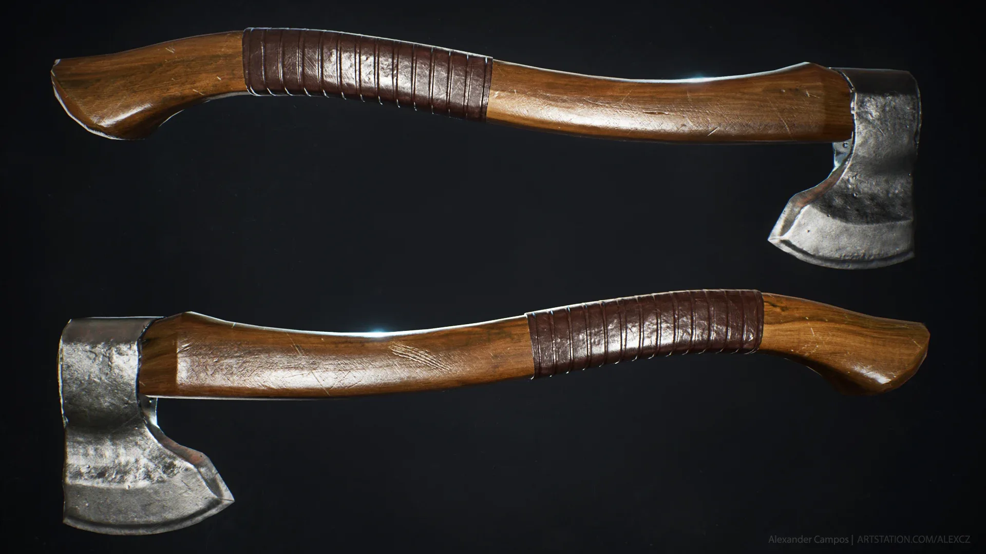 Game-ready Forest Axe - FREE