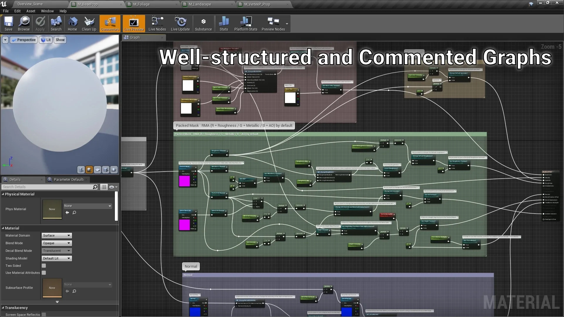 Unreal Engine 4 - Useful Master Materials V1.1