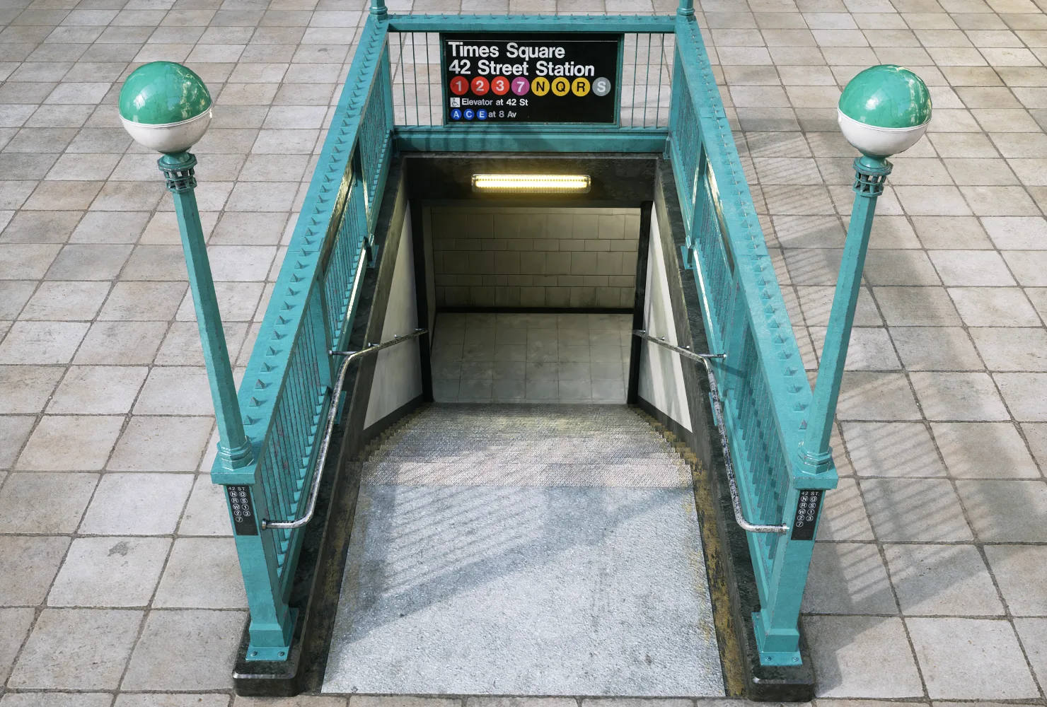 Subway Entrance - Game Ready