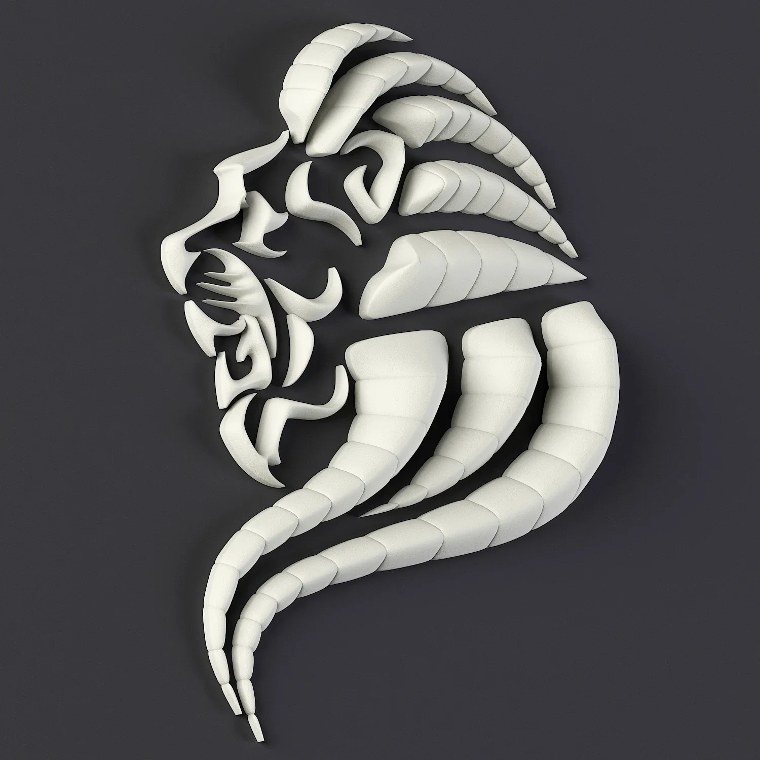 3D Ornamental Lion