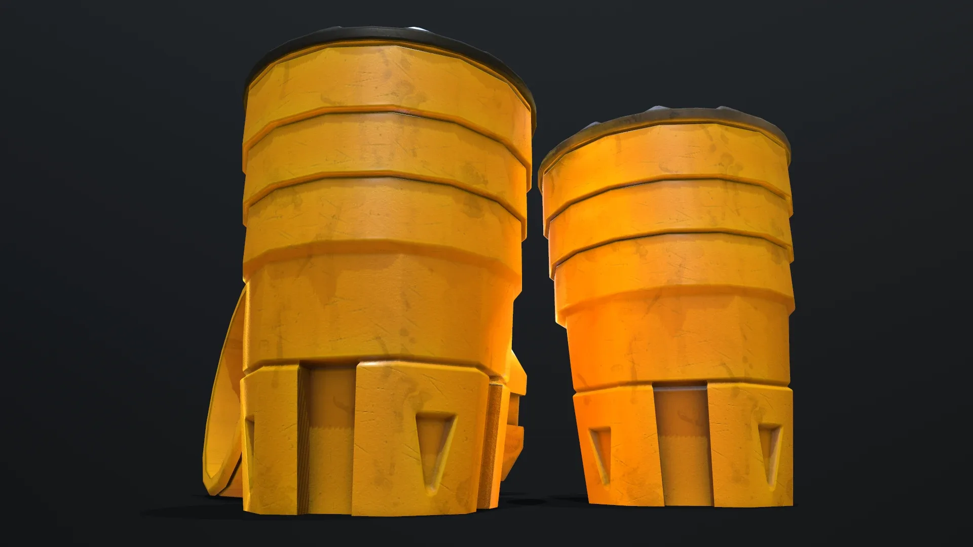 Sand Crash Barrel - Game Ready