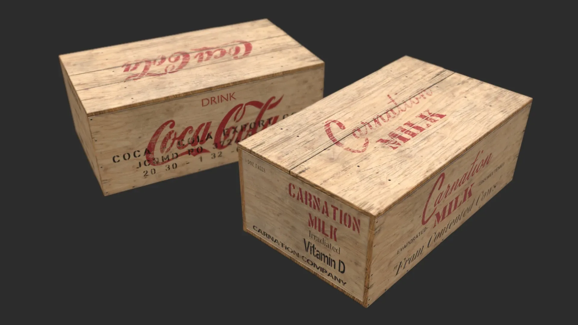 US Rations Wooden Boxes WWII