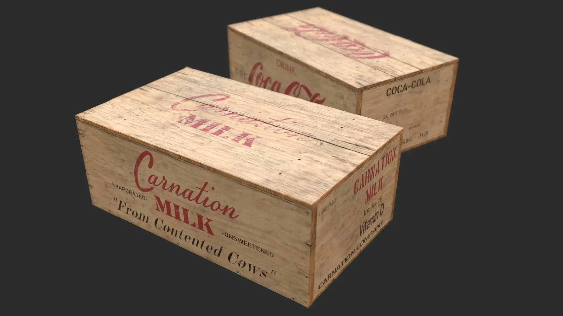 US Rations Wooden Boxes WWII