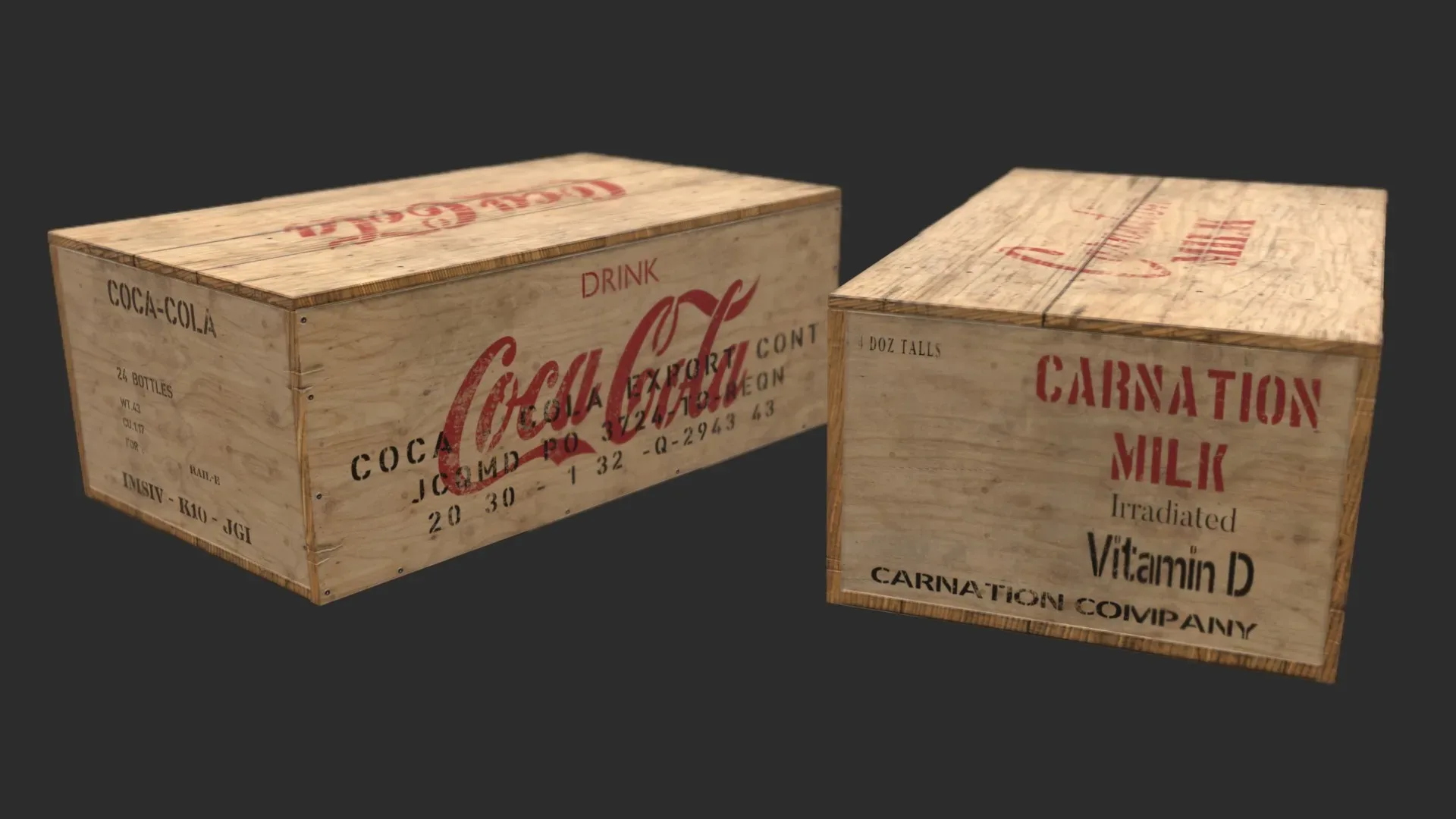 US Rations Wooden Boxes WWII