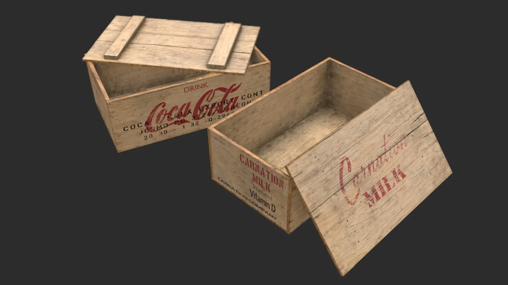 US Rations Wooden Boxes WWII