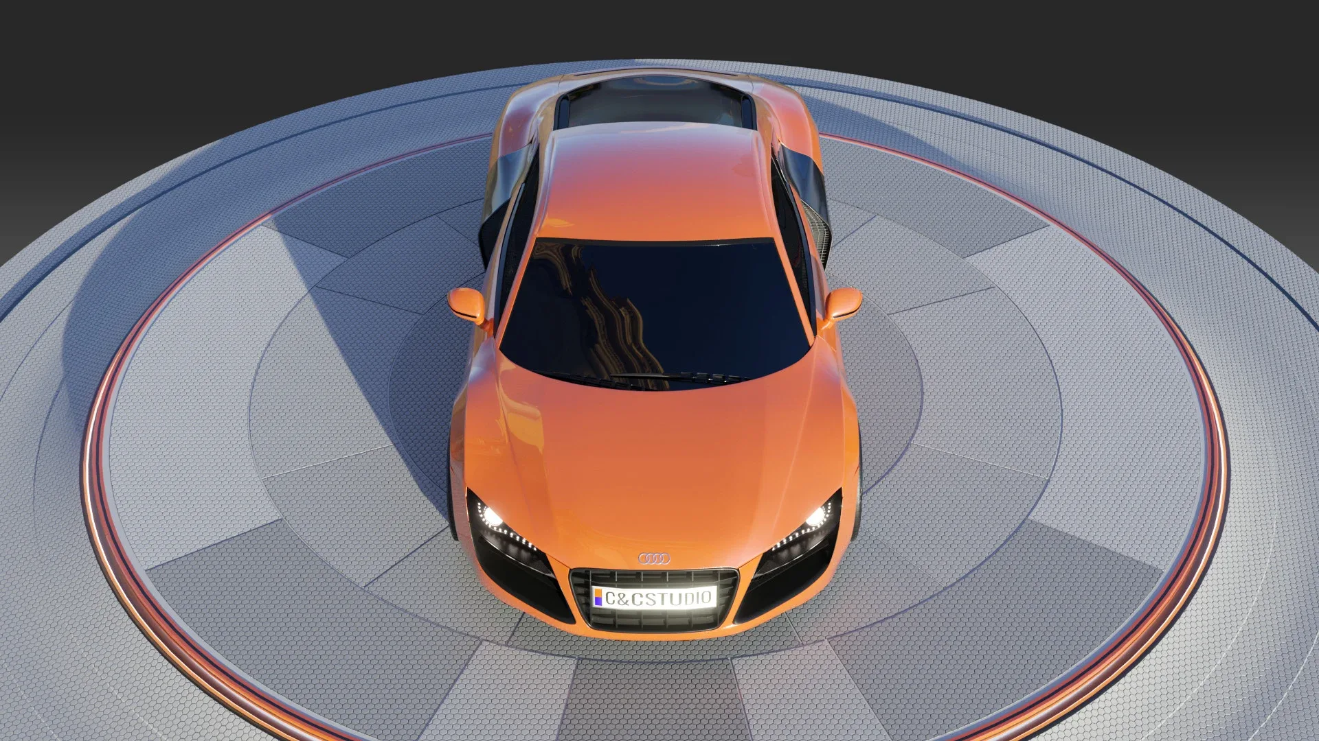 Audi R8 V10 (2008) 3D Model