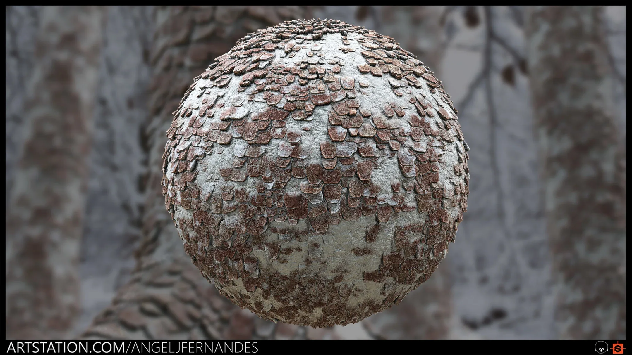 Tree Bark Material - Substance Designer