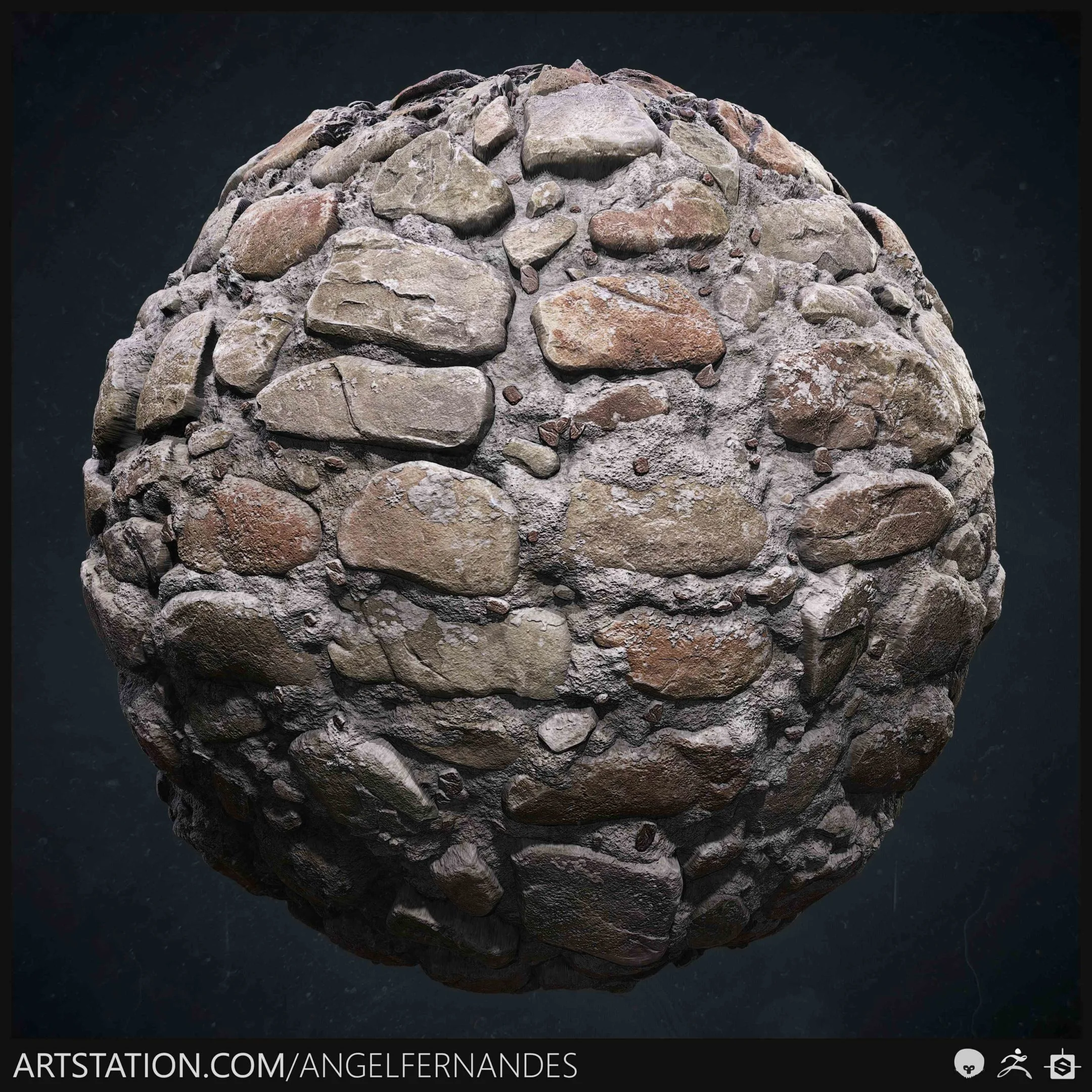 Stone Wall - Substance Designer & ZBrush