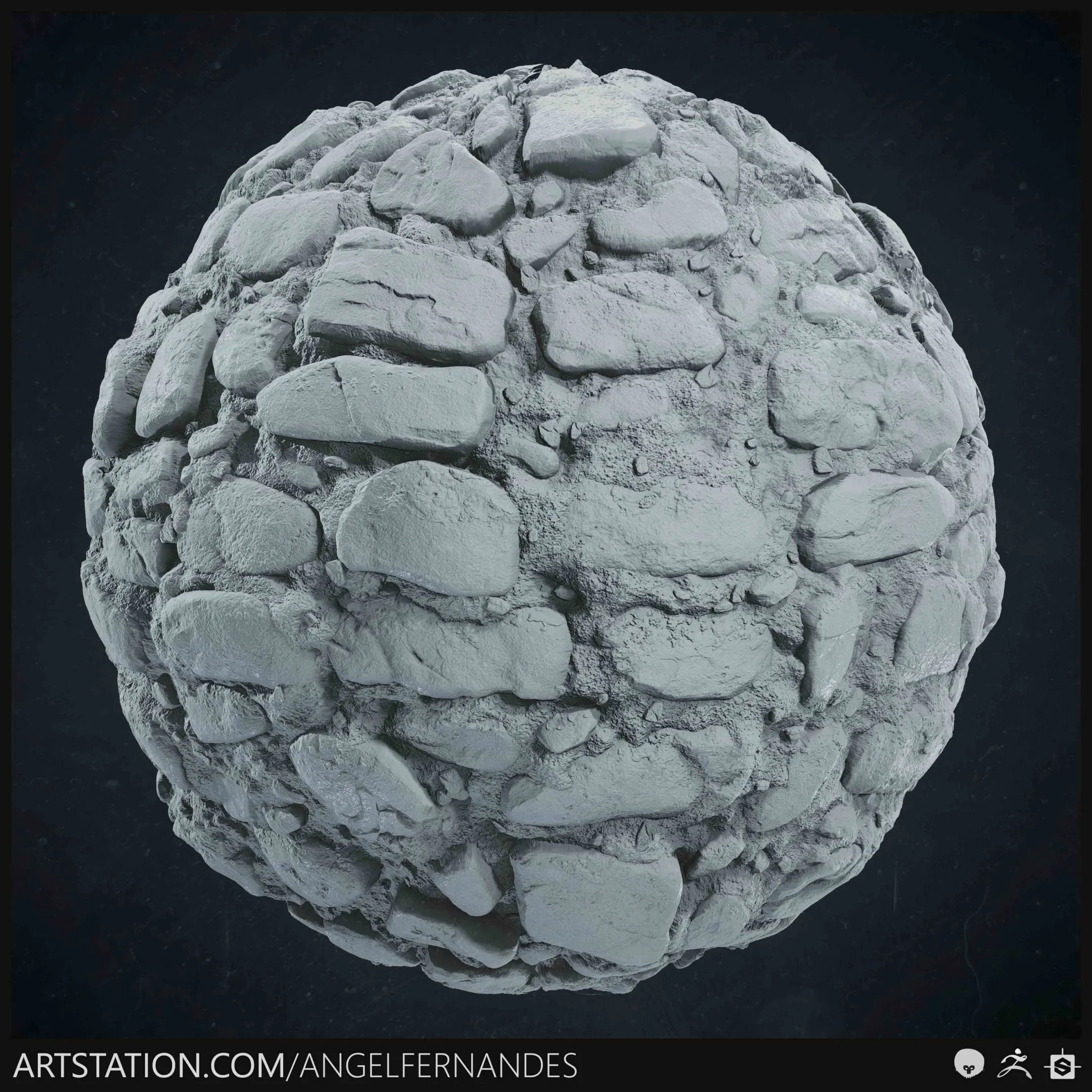 Stone Wall - Substance Designer & ZBrush