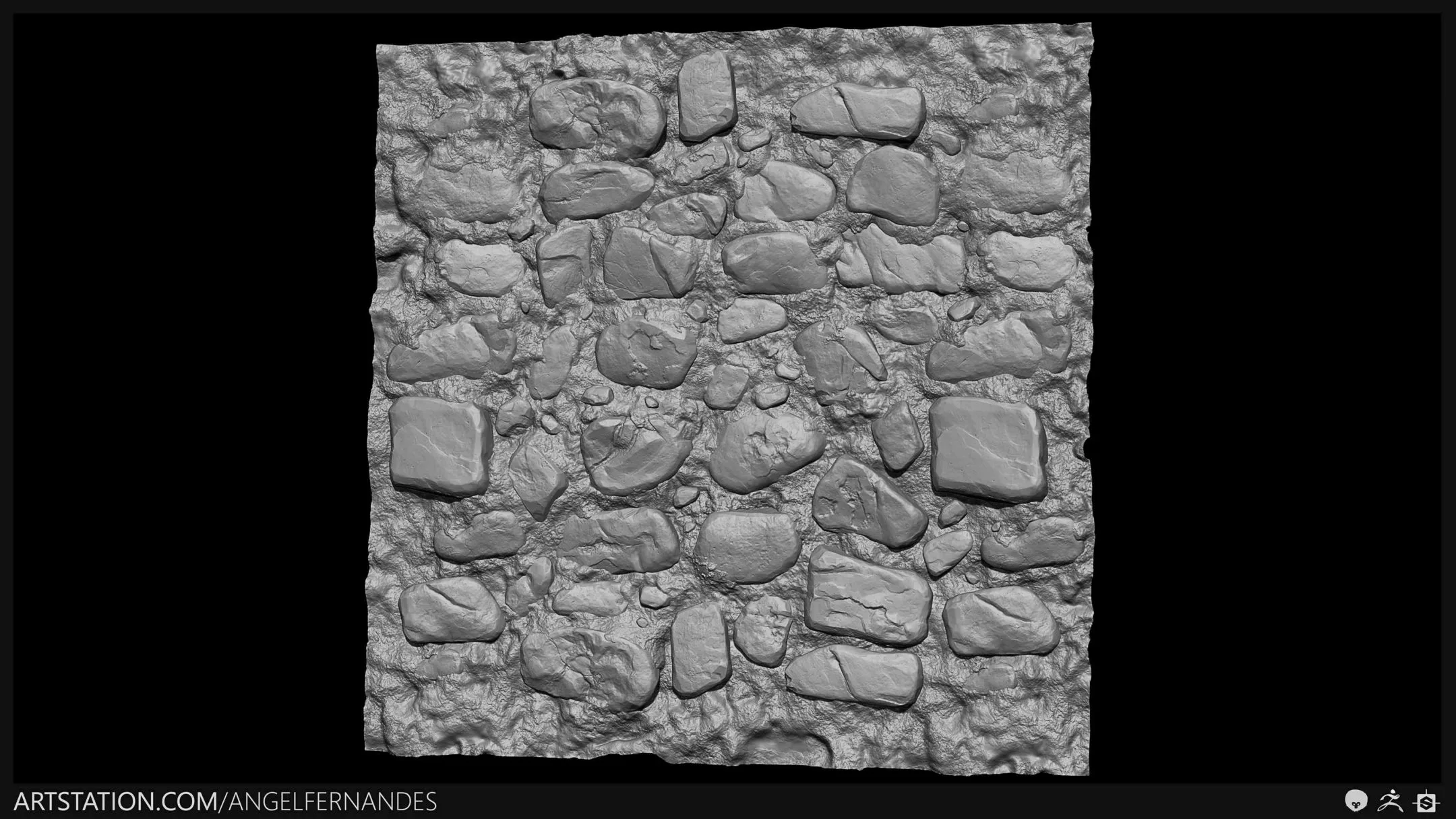 Stone Wall - Substance Designer & ZBrush