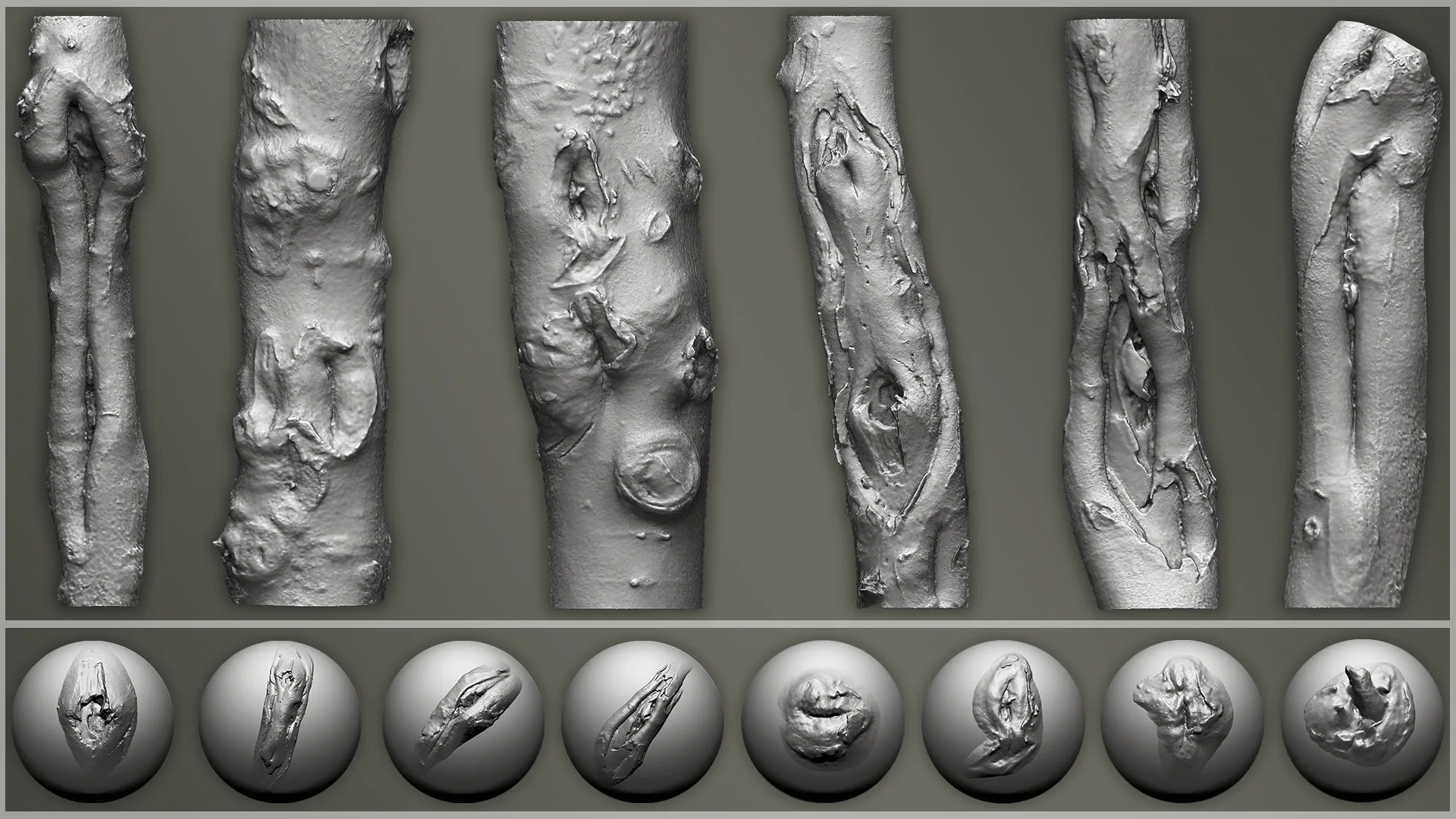 Zbrush - Trunk Detail Brushes Vol. 3