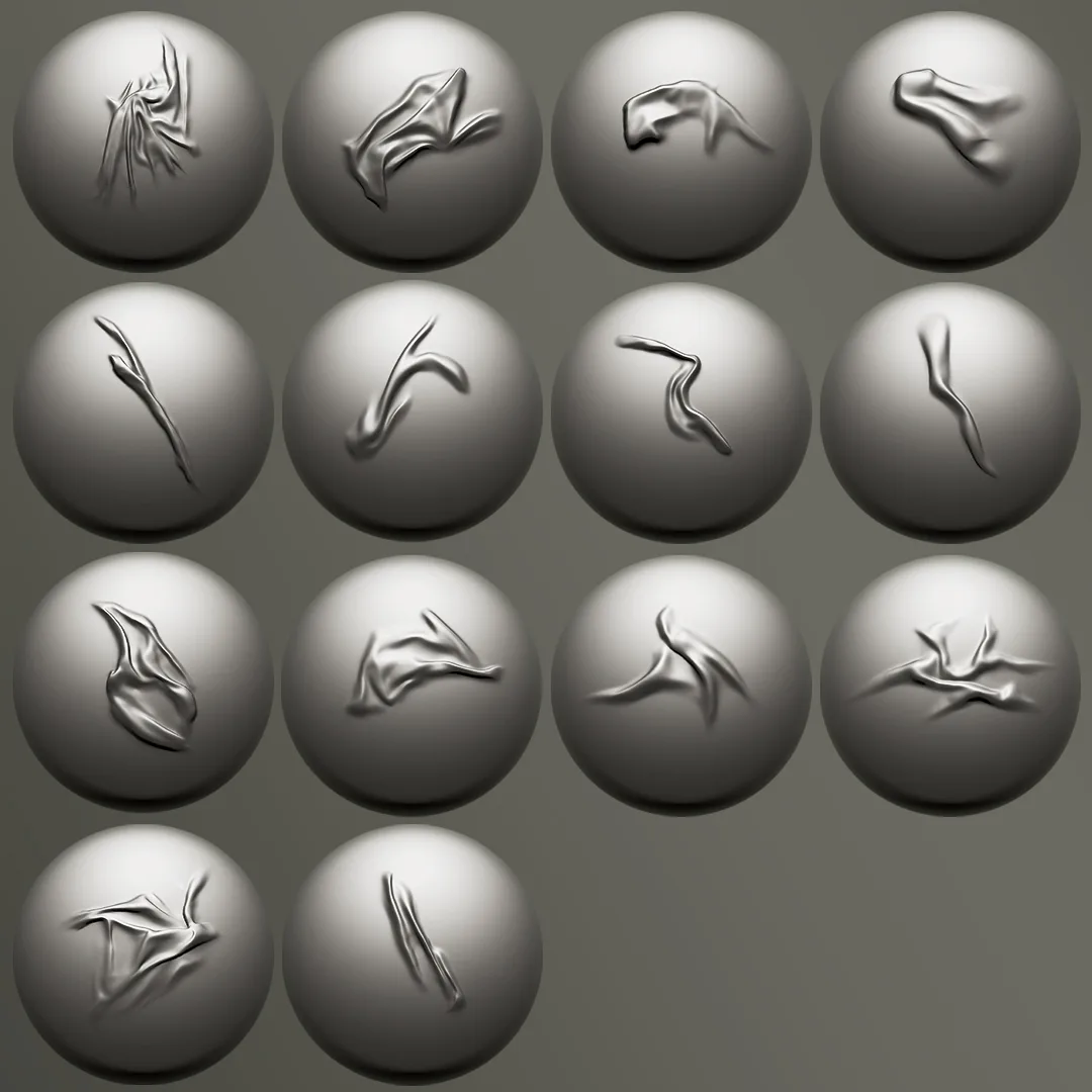 Zbrush – Wrinkles Brushes Vol.1