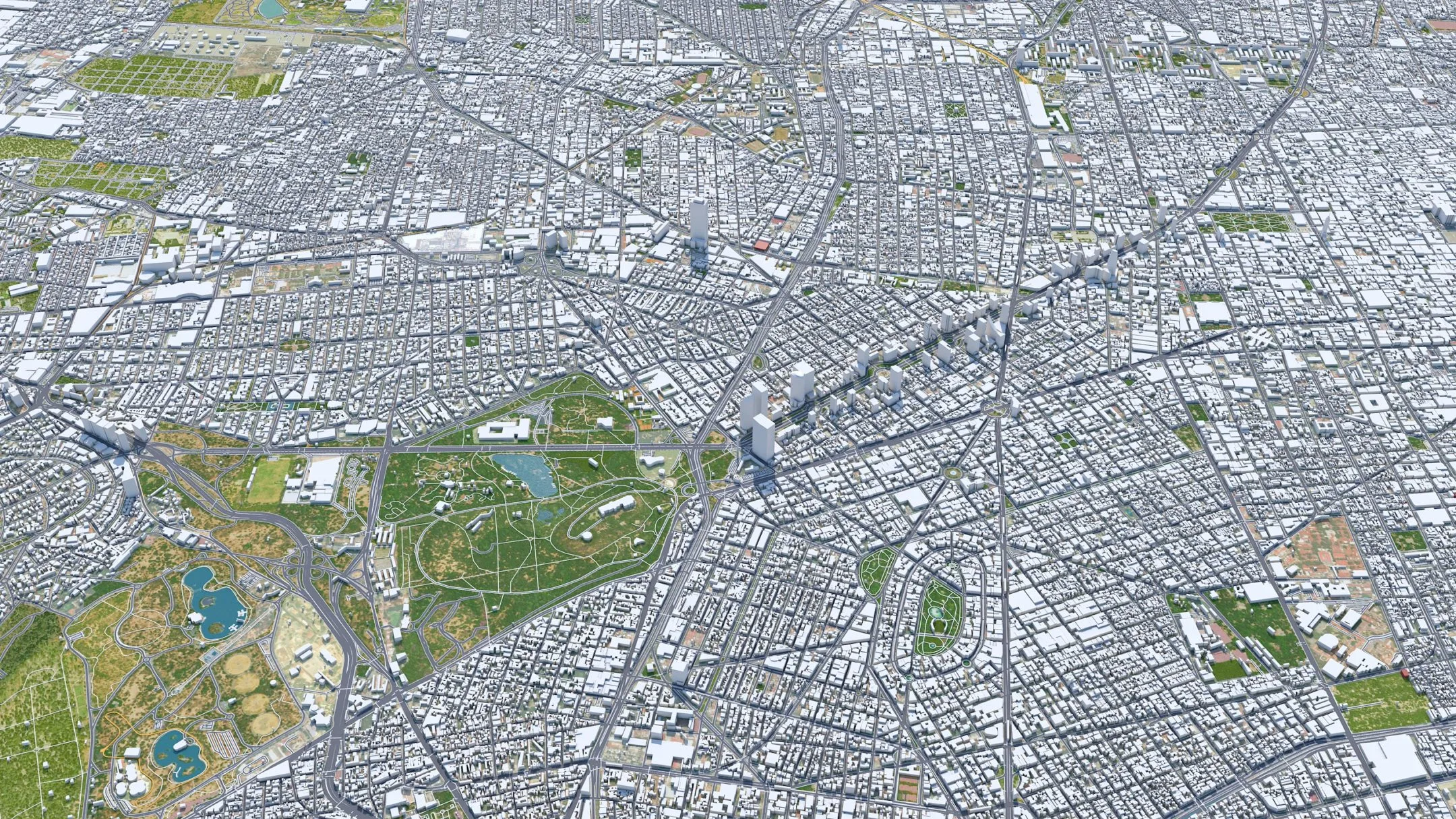 Mexico City 3D Model 50km