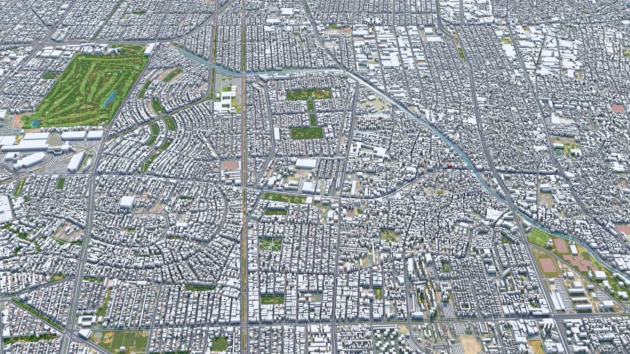 Mexico City 3D Model 50km