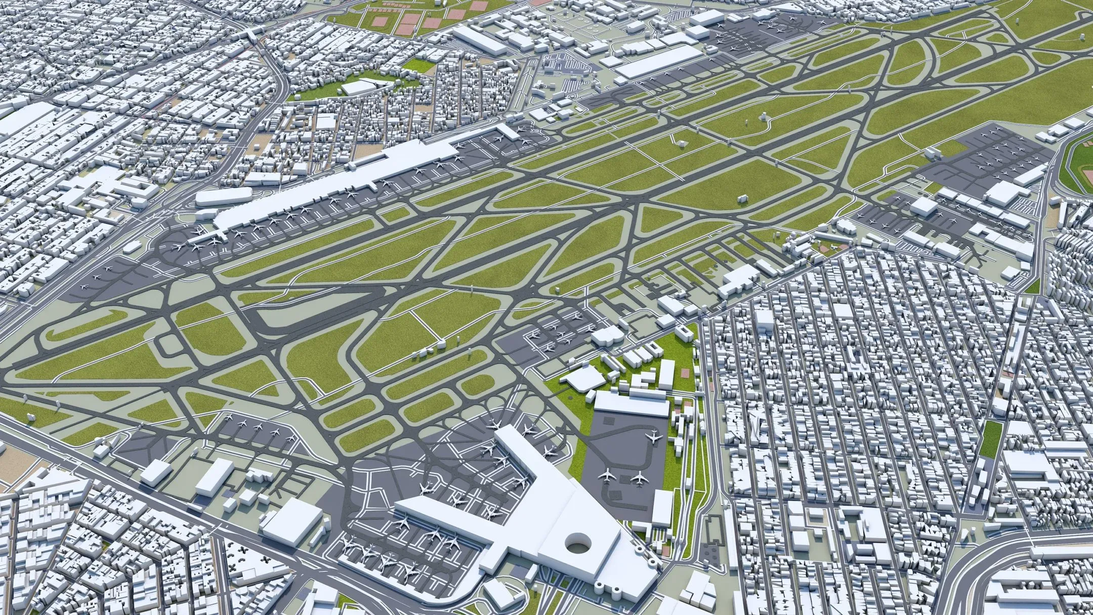 Mexico City 3D Model 50km