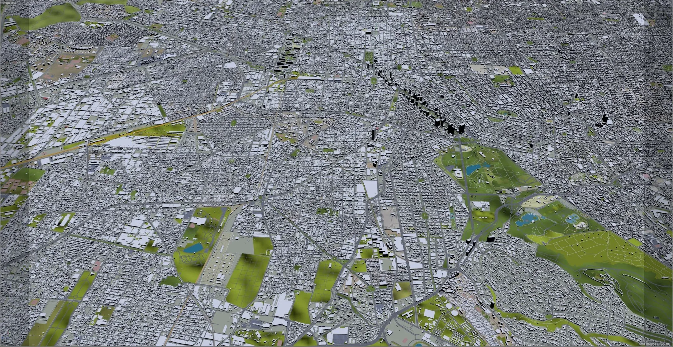 Mexico City 3D Model 50km