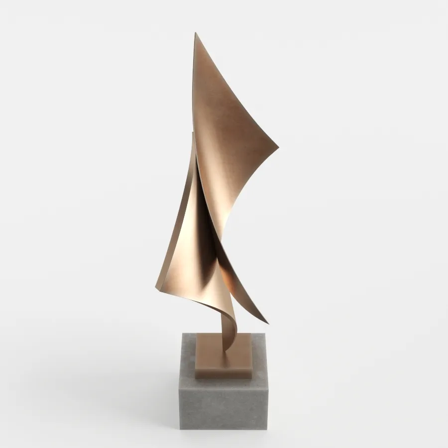 Modern Decorative Abstract Copper Art Sculpture 15