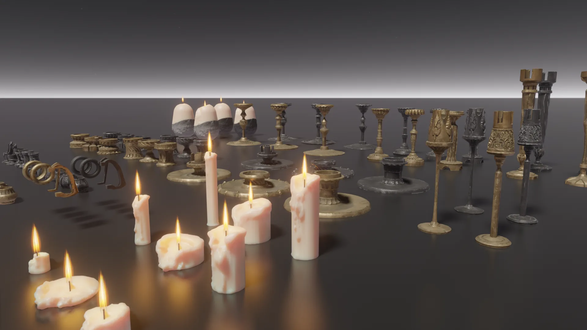Candles 3d Kit Candle Animation Flippednormals