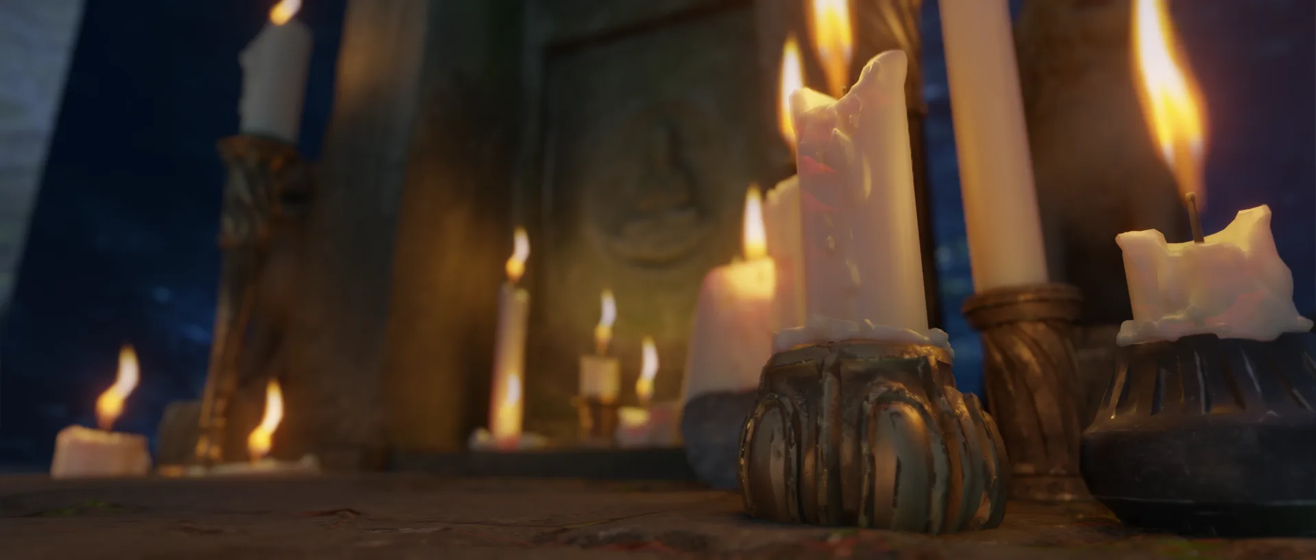 Candles 3D Kit + Candle Animation Tutorial in Blender