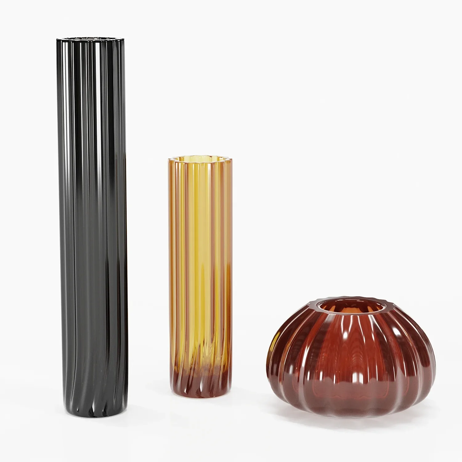 Set Vases - No4- By Reflex Murano Glass Vase