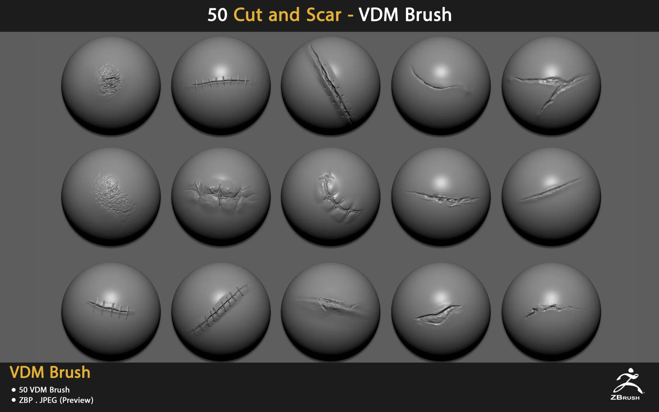 50 Cut and Scars - VDM Brush