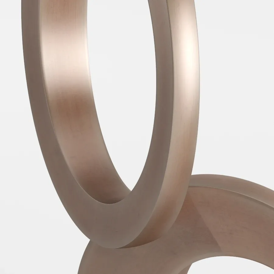 Modern Decorative Abstract Copper Art Sculpture 03