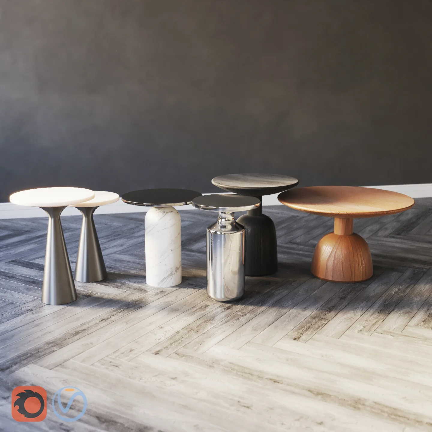 Side Tables - Set 01