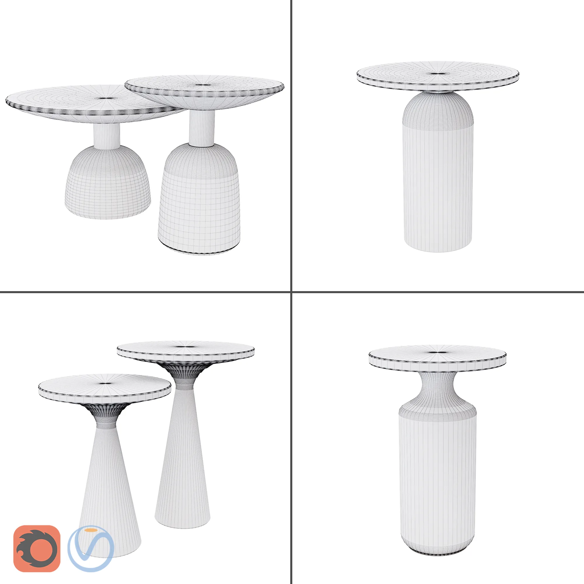 Side Tables - Set 01