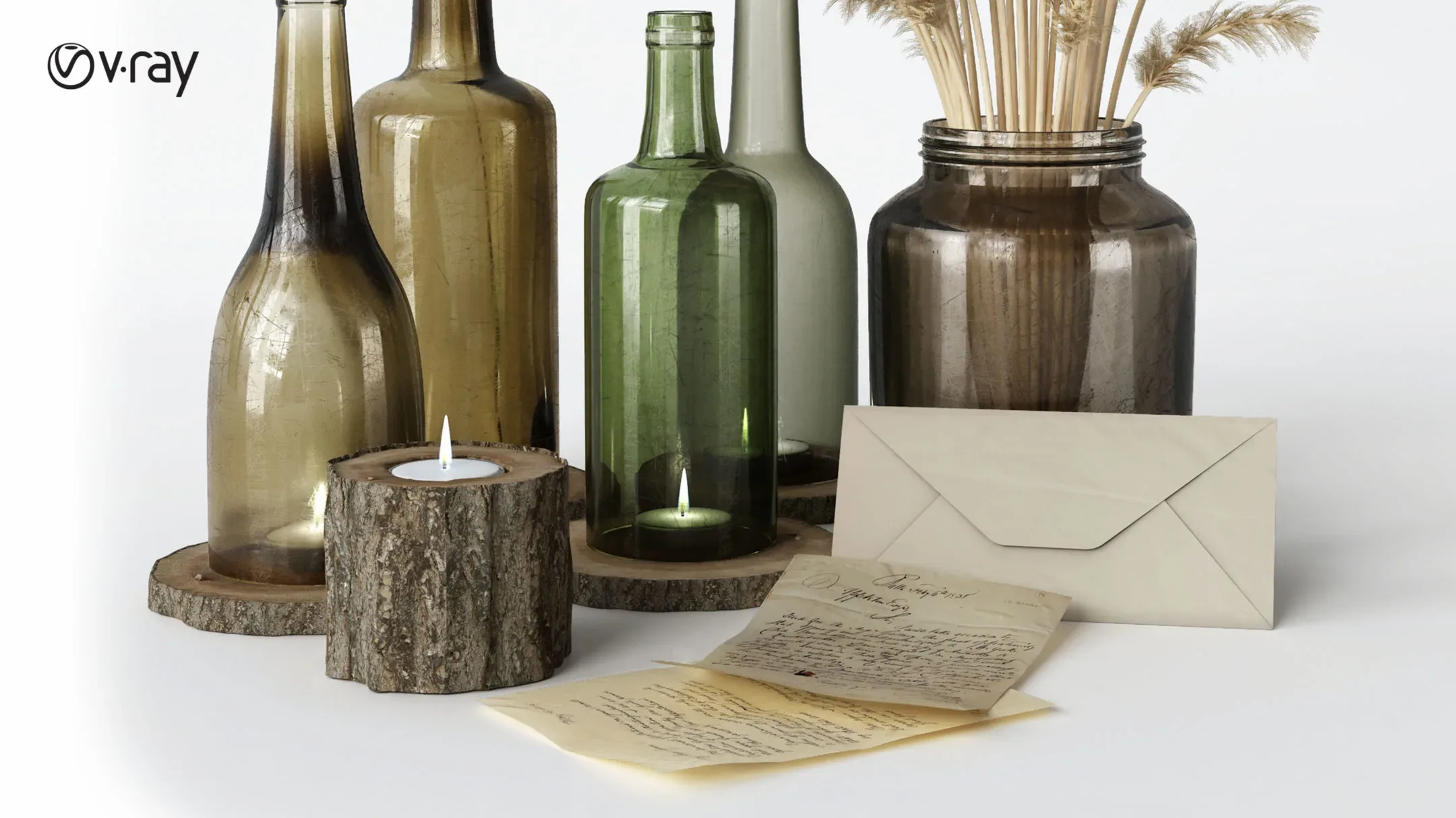 Bottles Decorative Set