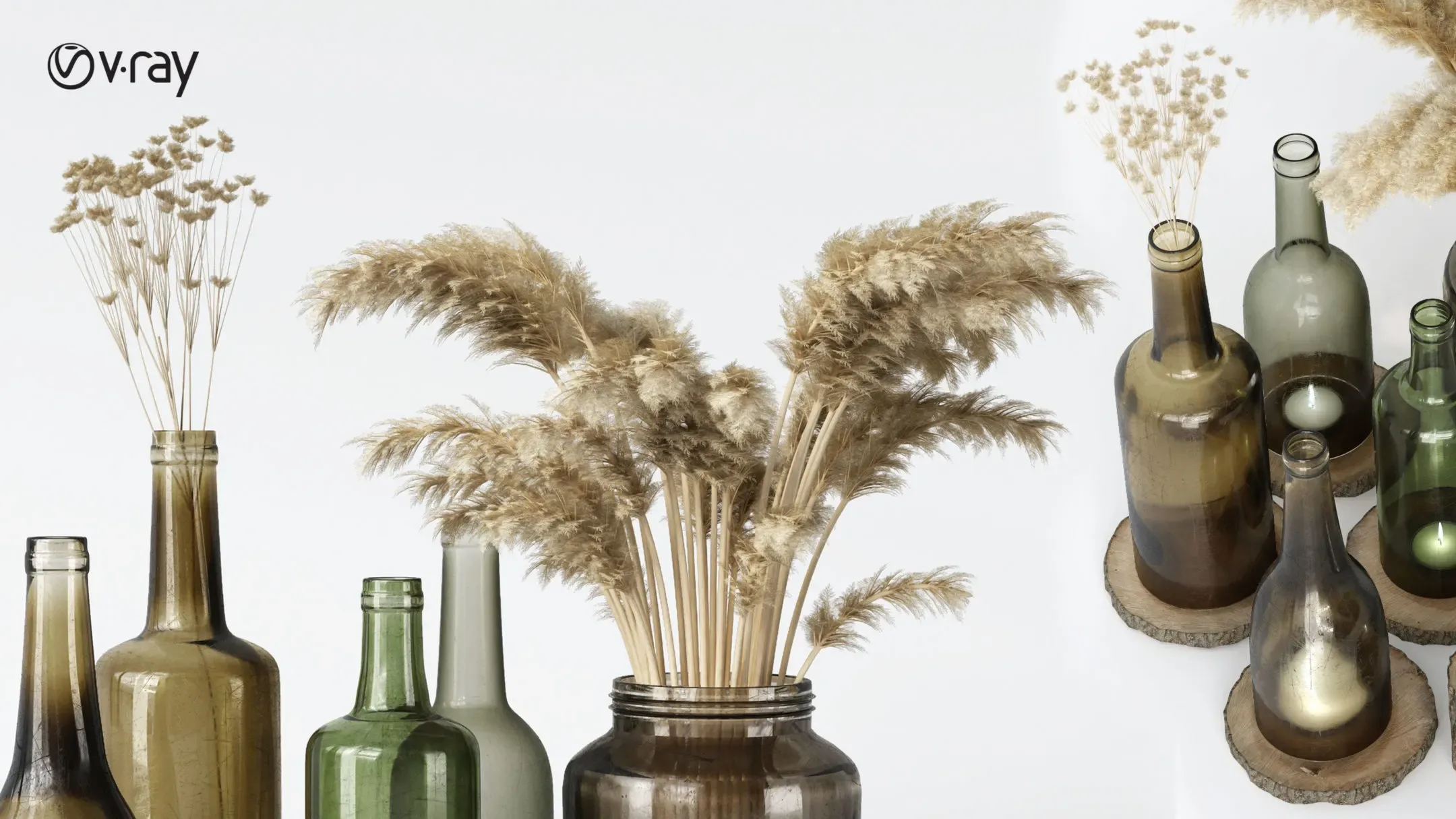 Bottles Decorative Set