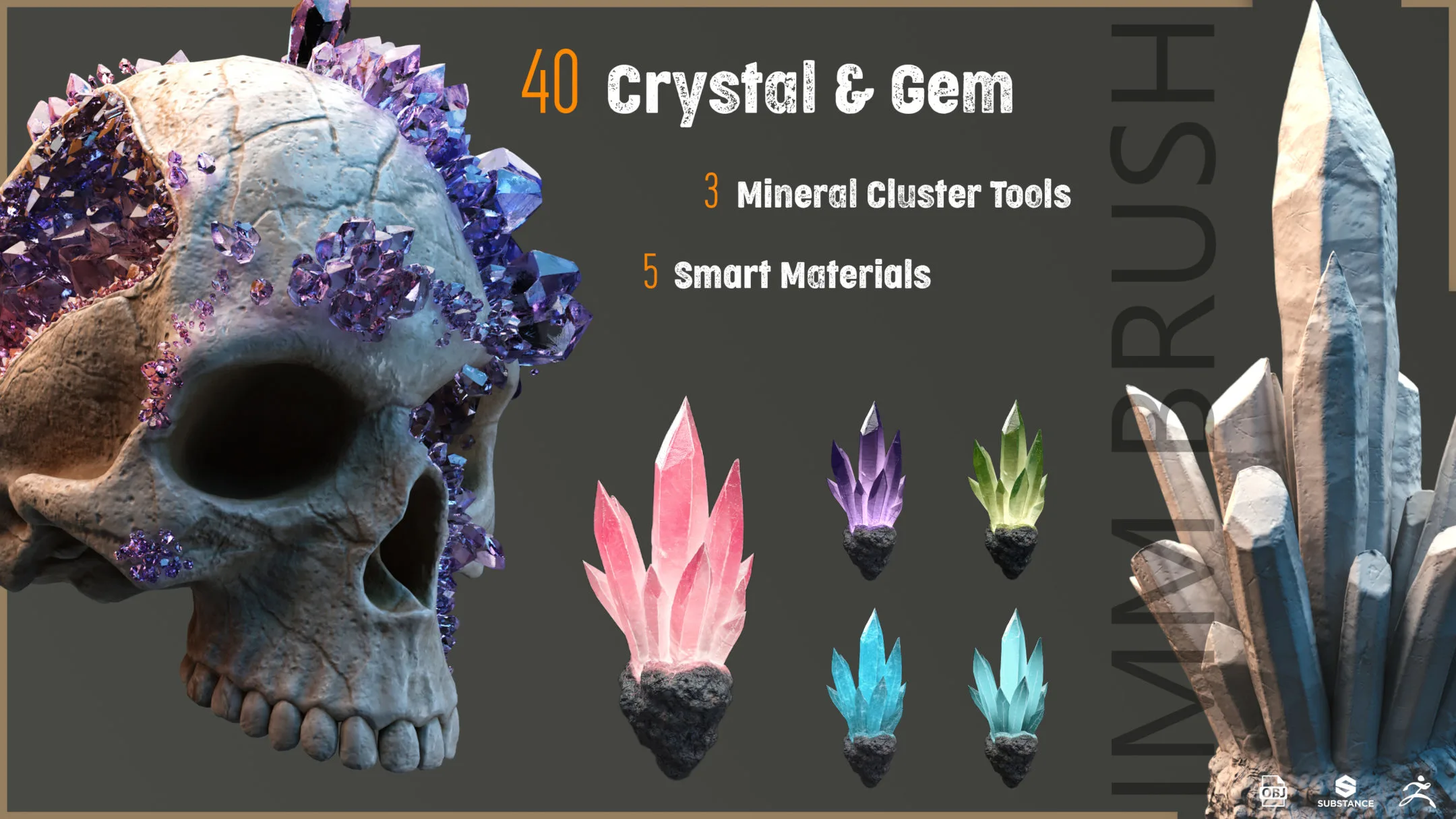 40 Crystal & Gem IMM Brush