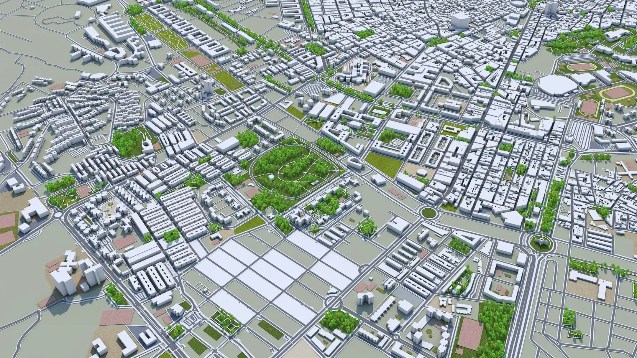 Alicante City Spain 3D Model 40km