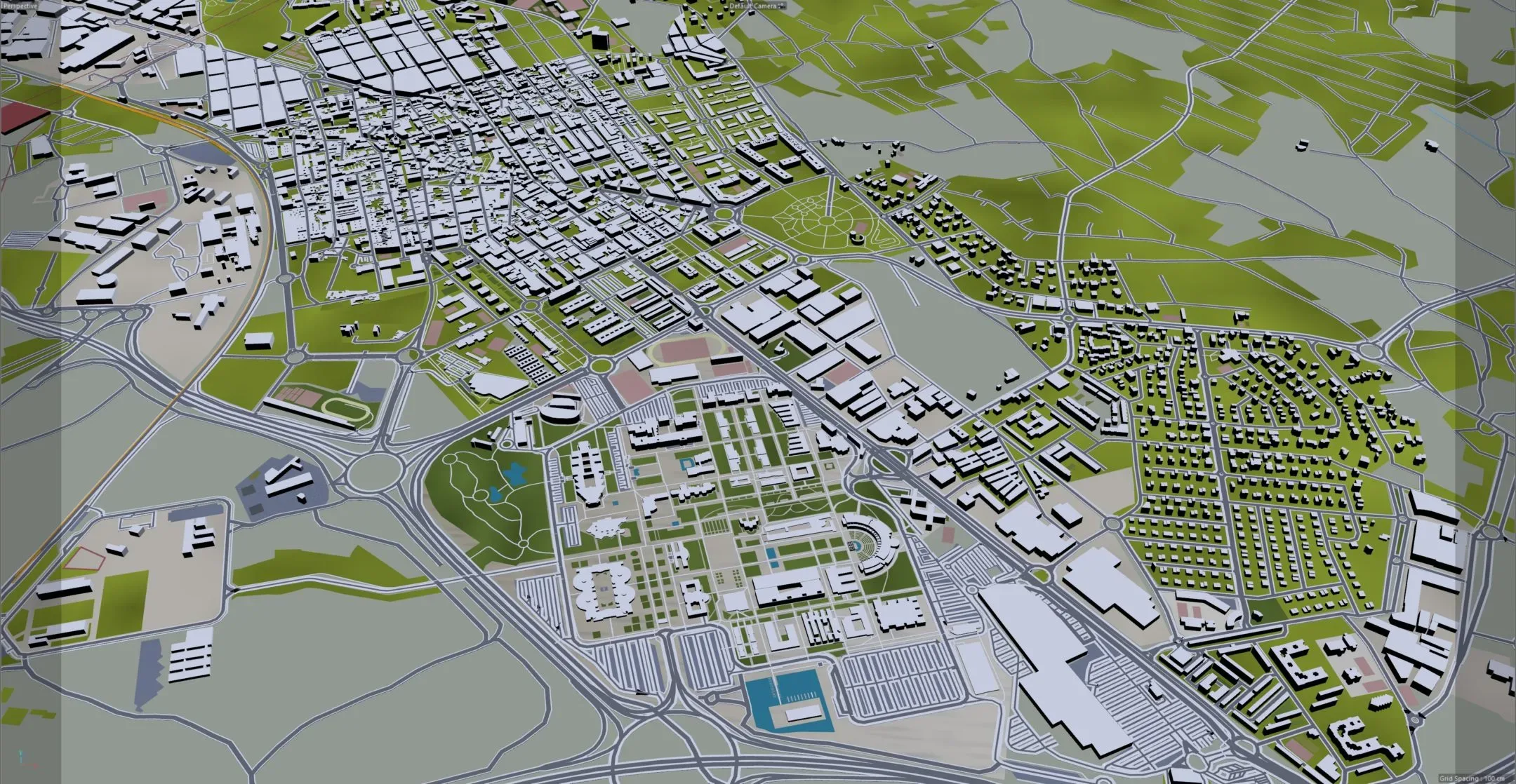 Alicante City Spain 3D Model 40km