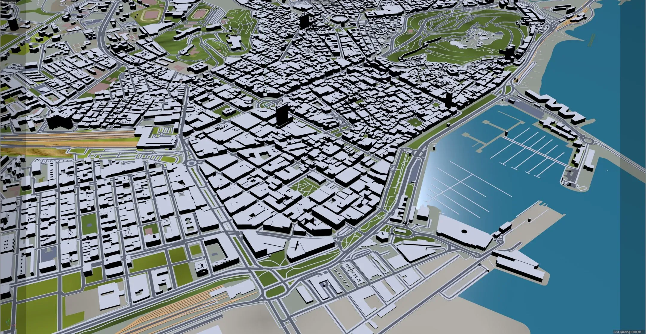 Alicante City Spain 3D Model 40km