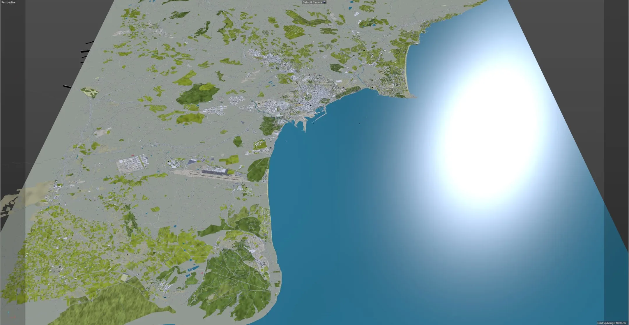 Alicante City Spain 3D Model 40km