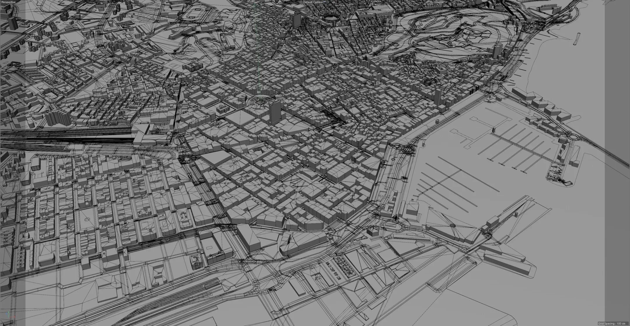 Alicante City Spain 3D Model 40km