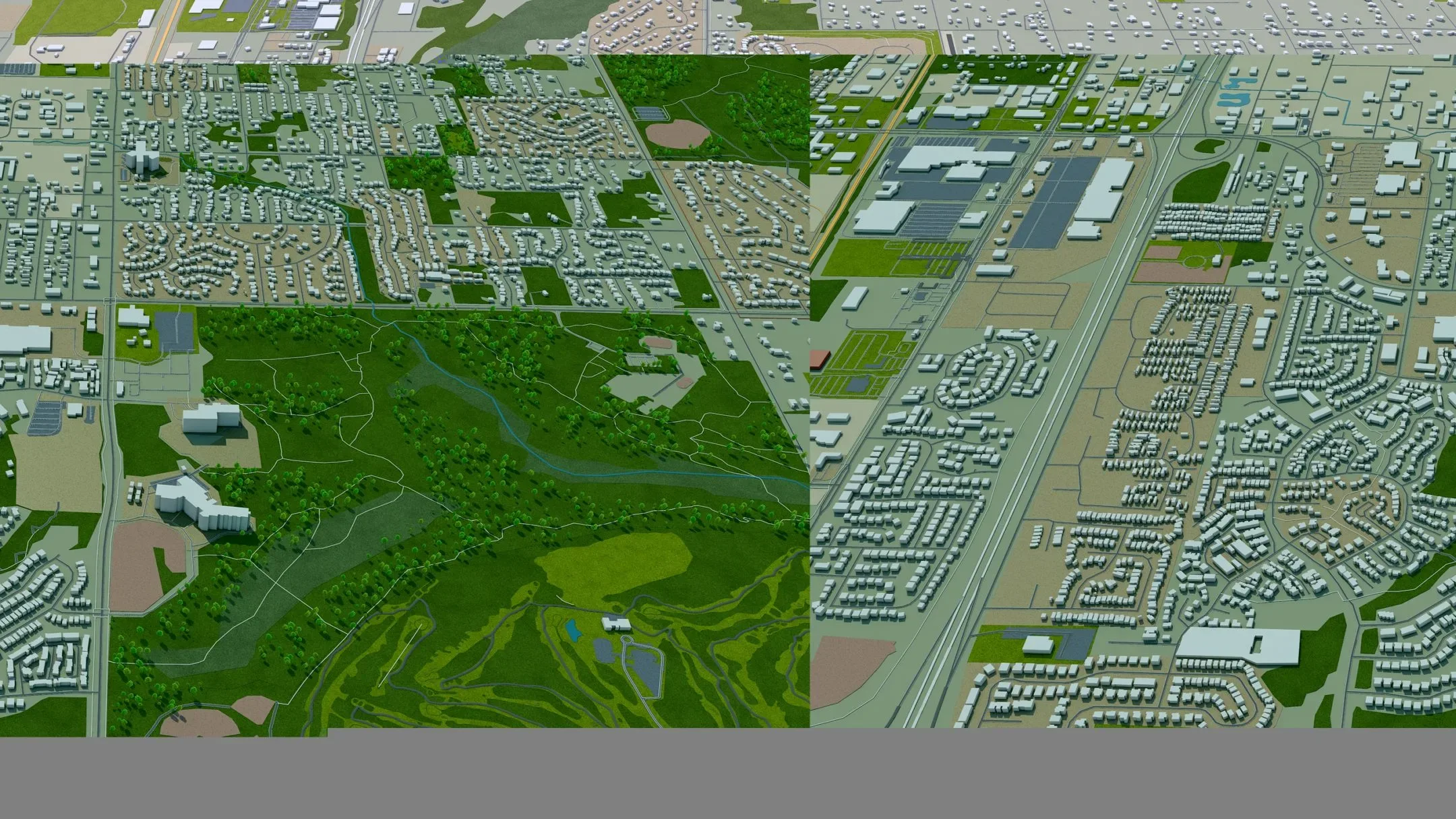 Anchorage City Alaska USA 3D Model 220 km