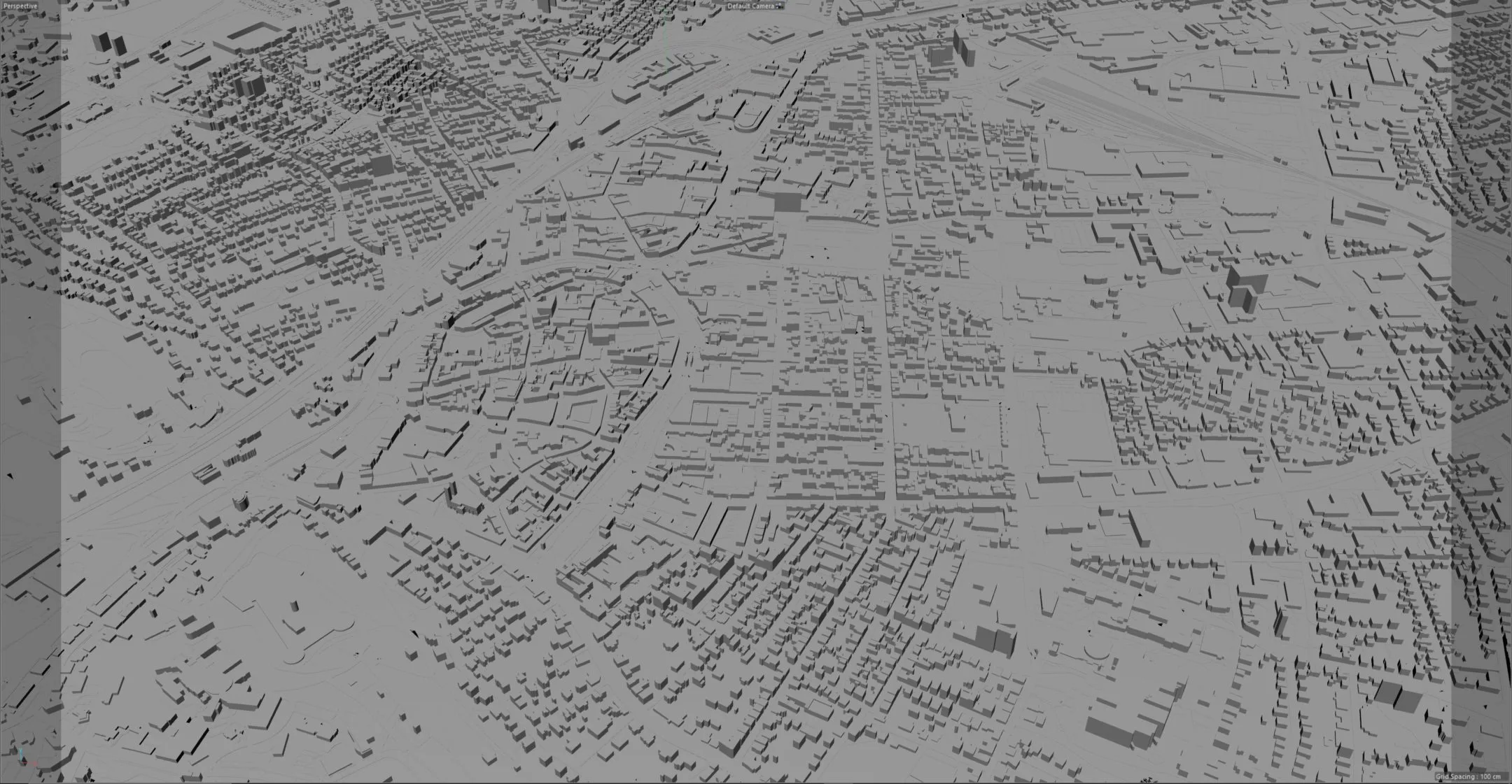 Bielefeld City Germany 3D Model 60km